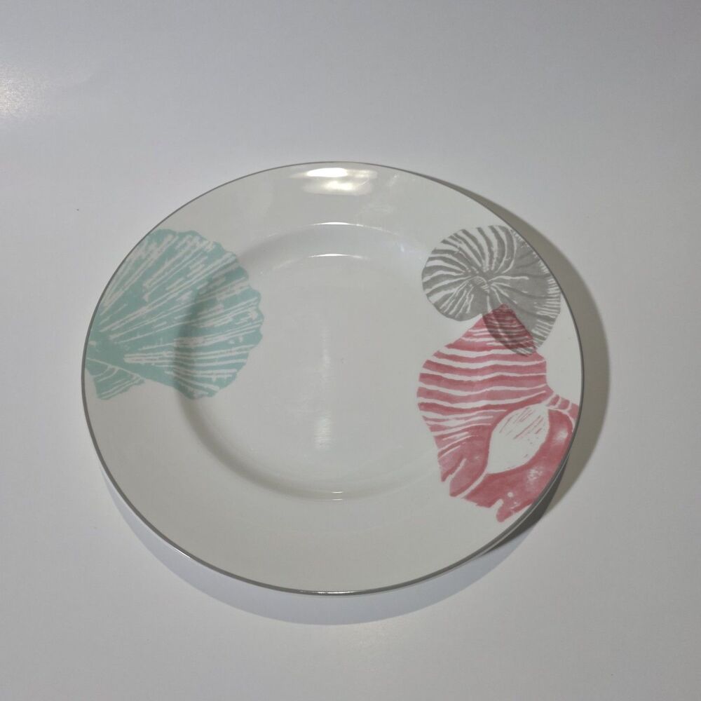 Lenox Sandy Point Seashell  Accent Luncheon Salad Plates